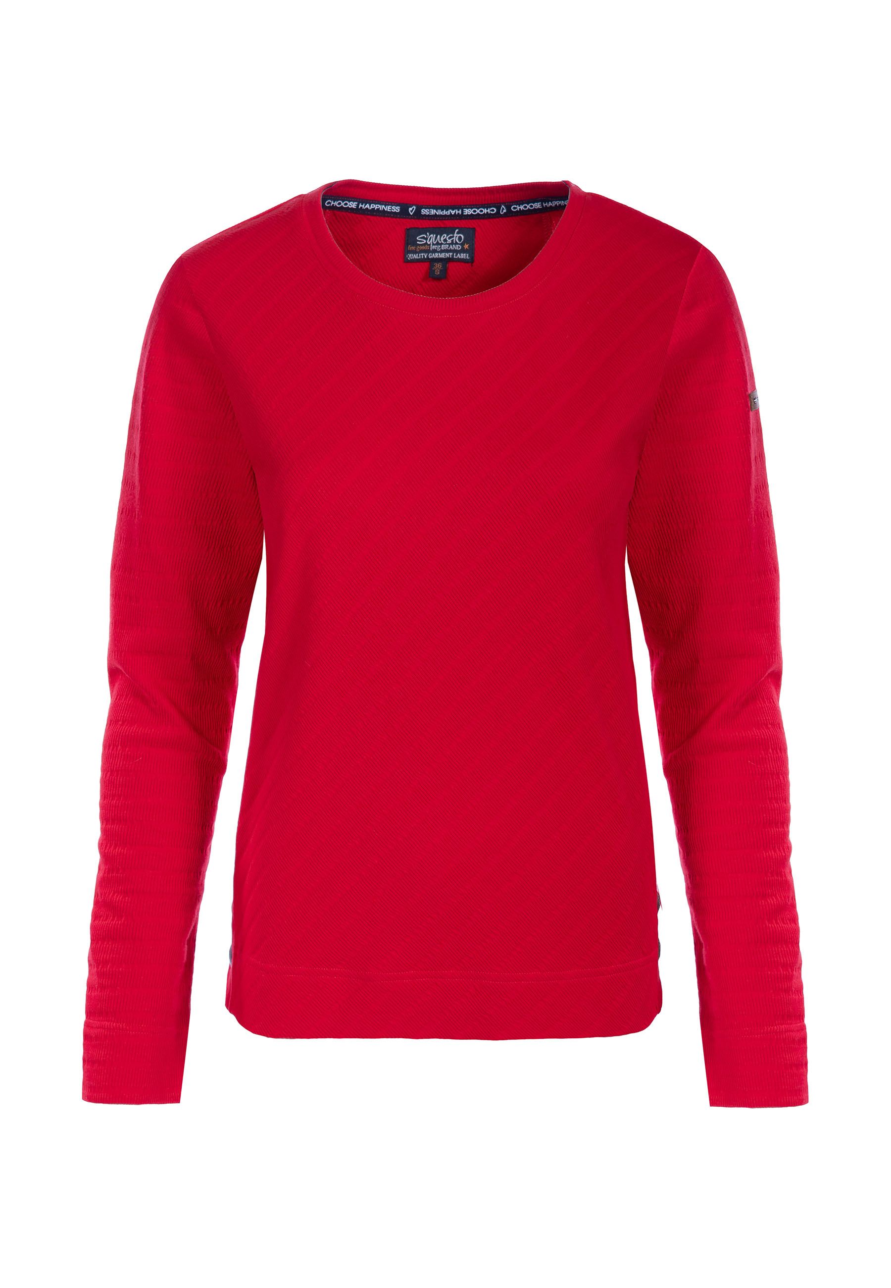 Soquesto Sweatshirt Lara in red und navy